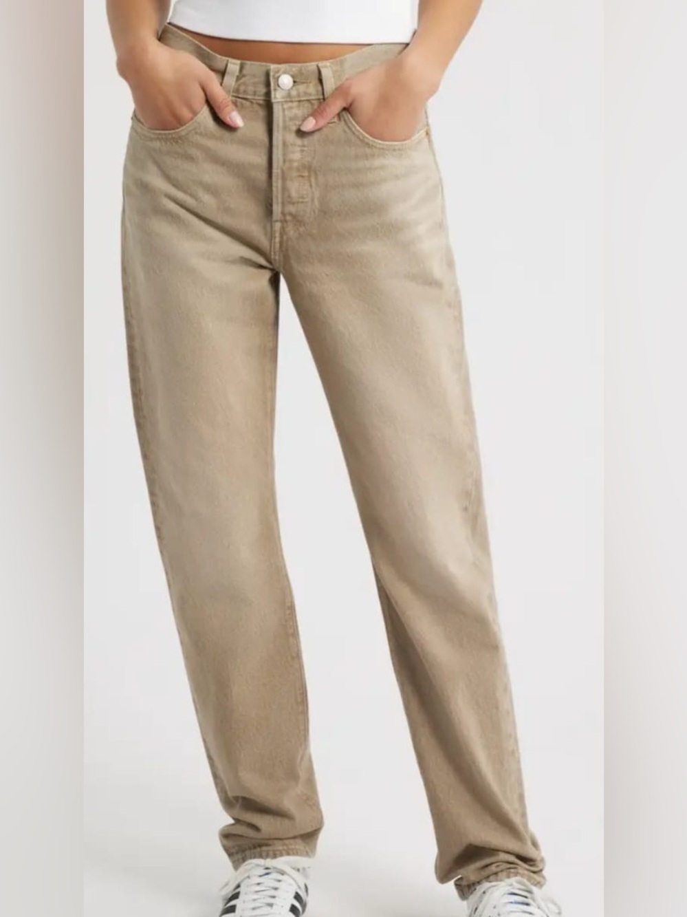 refuge Tan Straight-Leg Women's Jeans